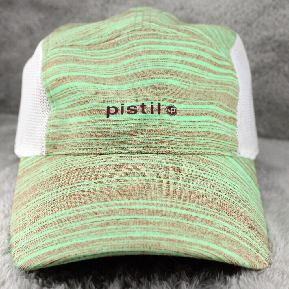 Pistil Running Hat Cap Green Strapback Vented Mesh Teddy Run Jog Hike Golf Women